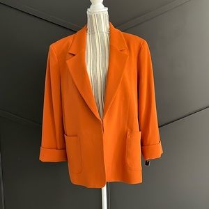 Tahari Orange Blazer Jacket